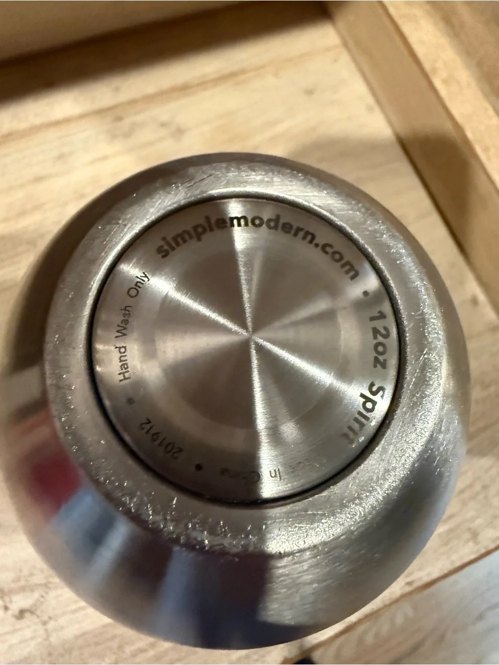 Simple Modern wine tumbler - Brushed Silver